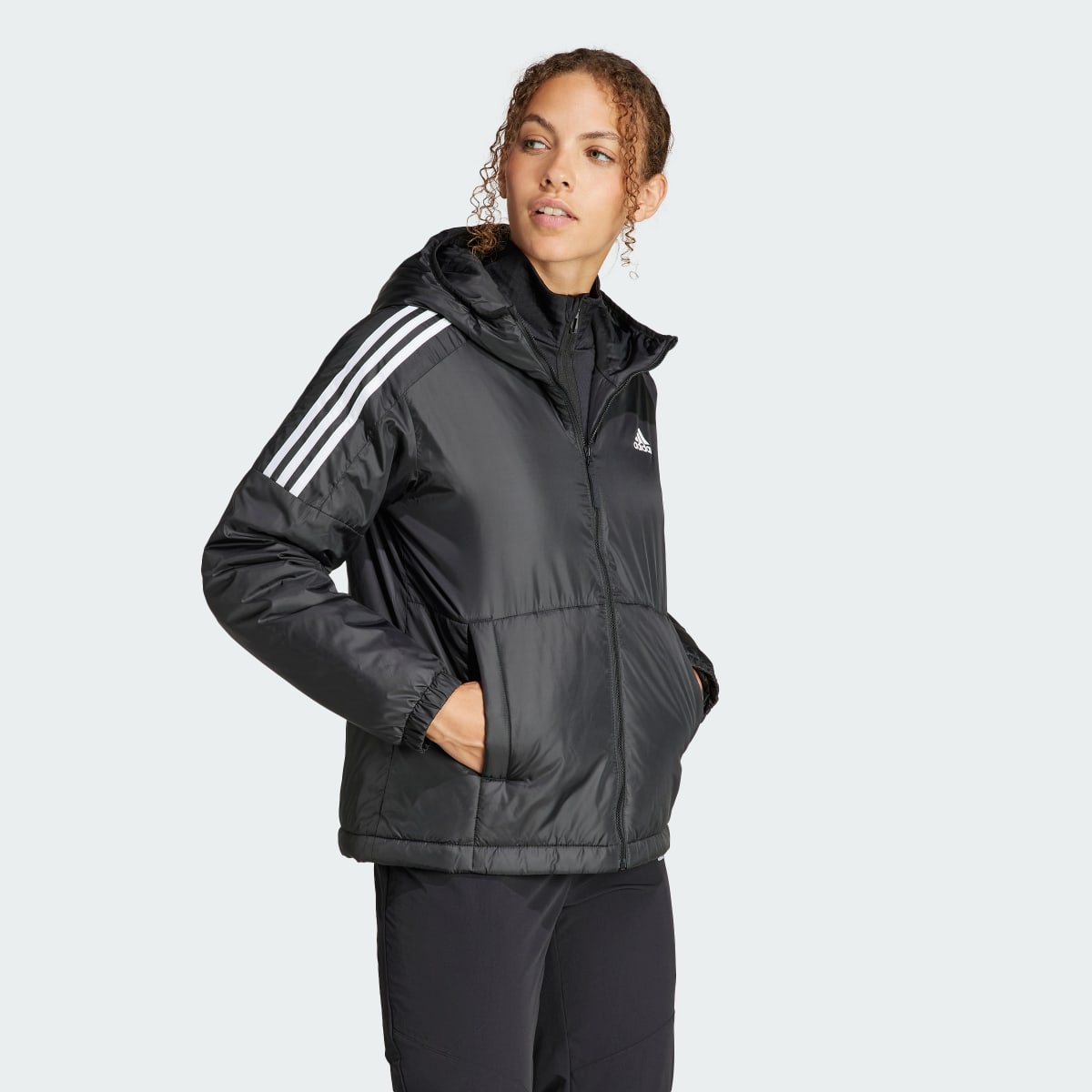 Adidas Essentials Insulated Hooded Jacket. 4