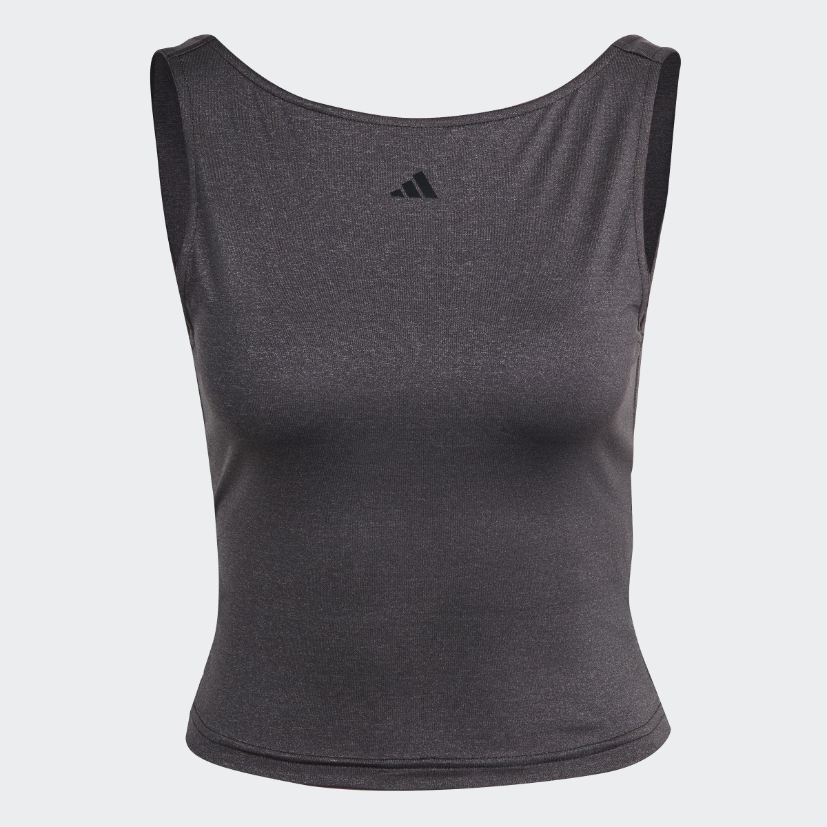 Adidas Women's Rib Cropped Tank Top Black / White