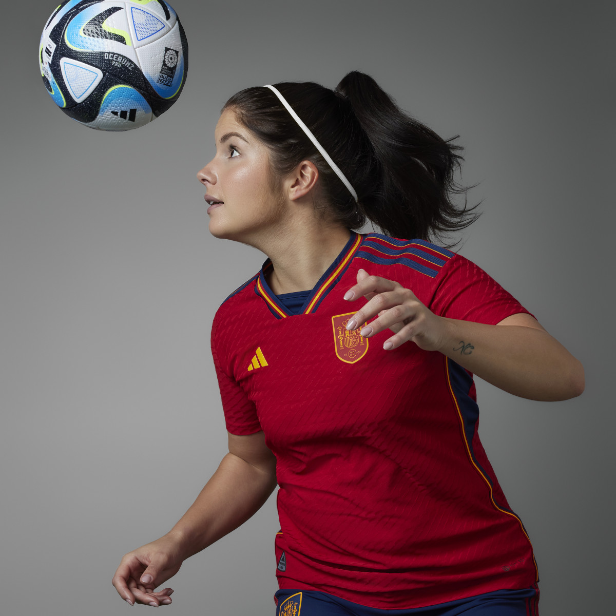 Adidas Spain Women's Team 22 Home Authentic Jersey. 8