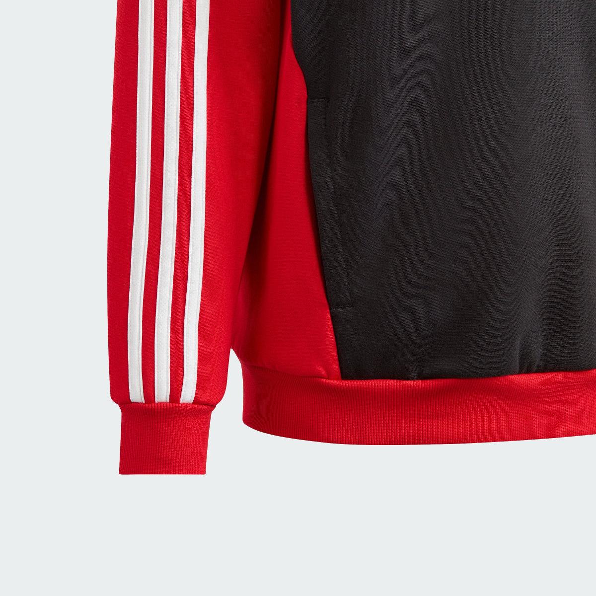 Adidas Camisola com Capuz em Fleece 3-Stripes Tiberio — Criança. 5