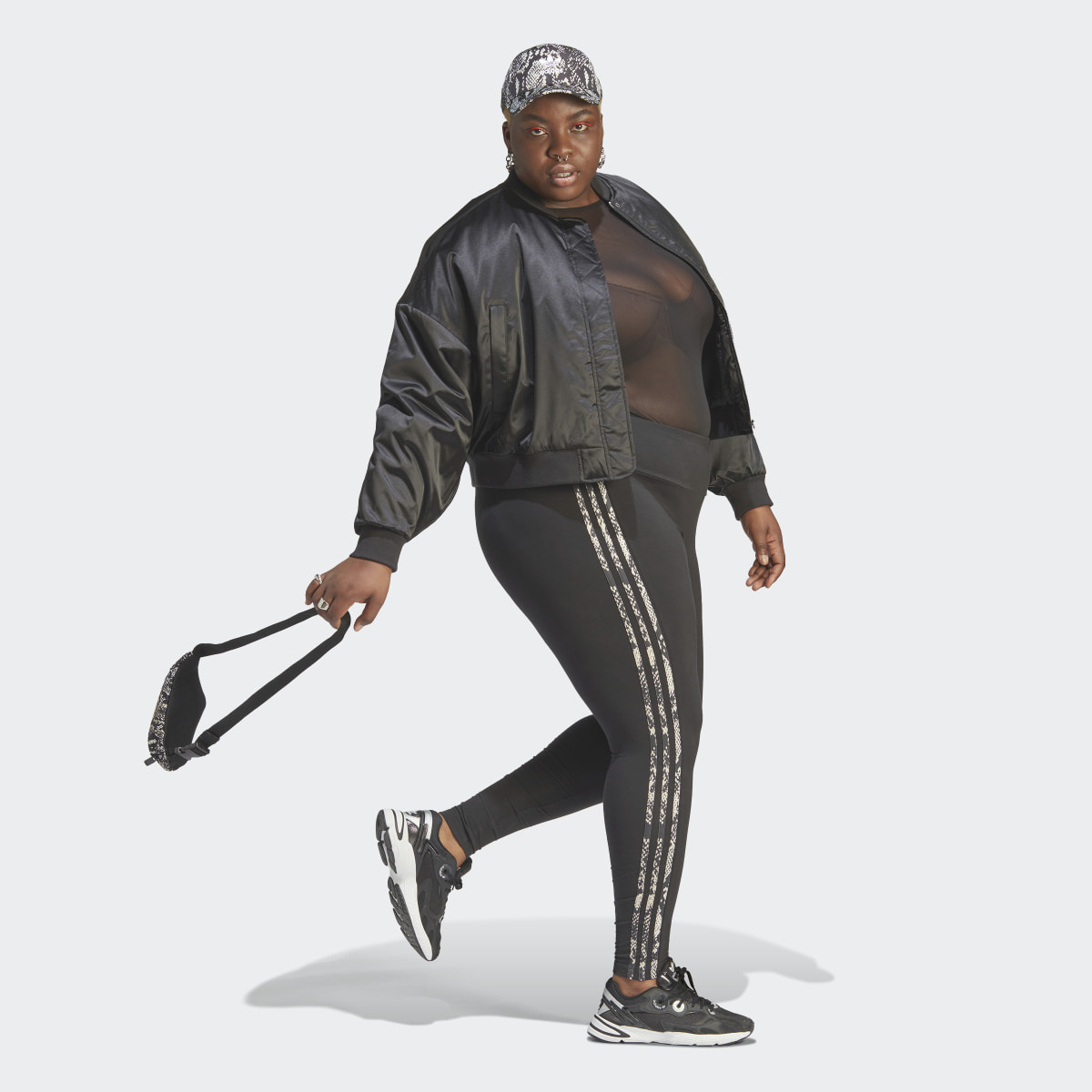 Adidas Leggings 3-Stripes (Plus Size). 4