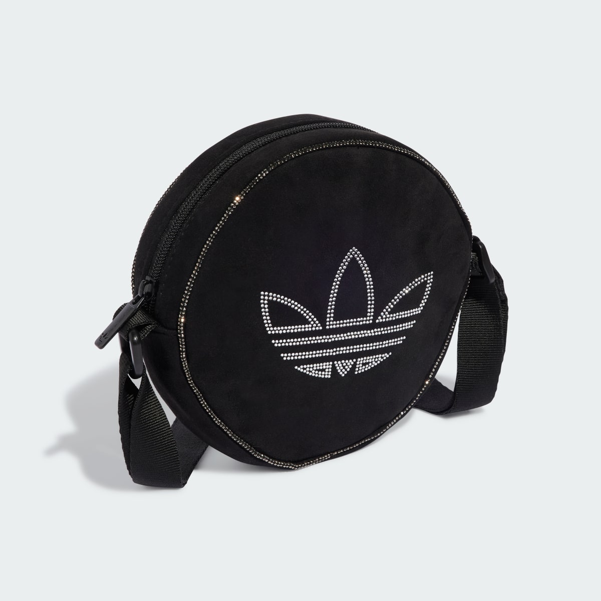 Adidas Bolsa Redonda de Camurça Sintética com Brilhantes. 4