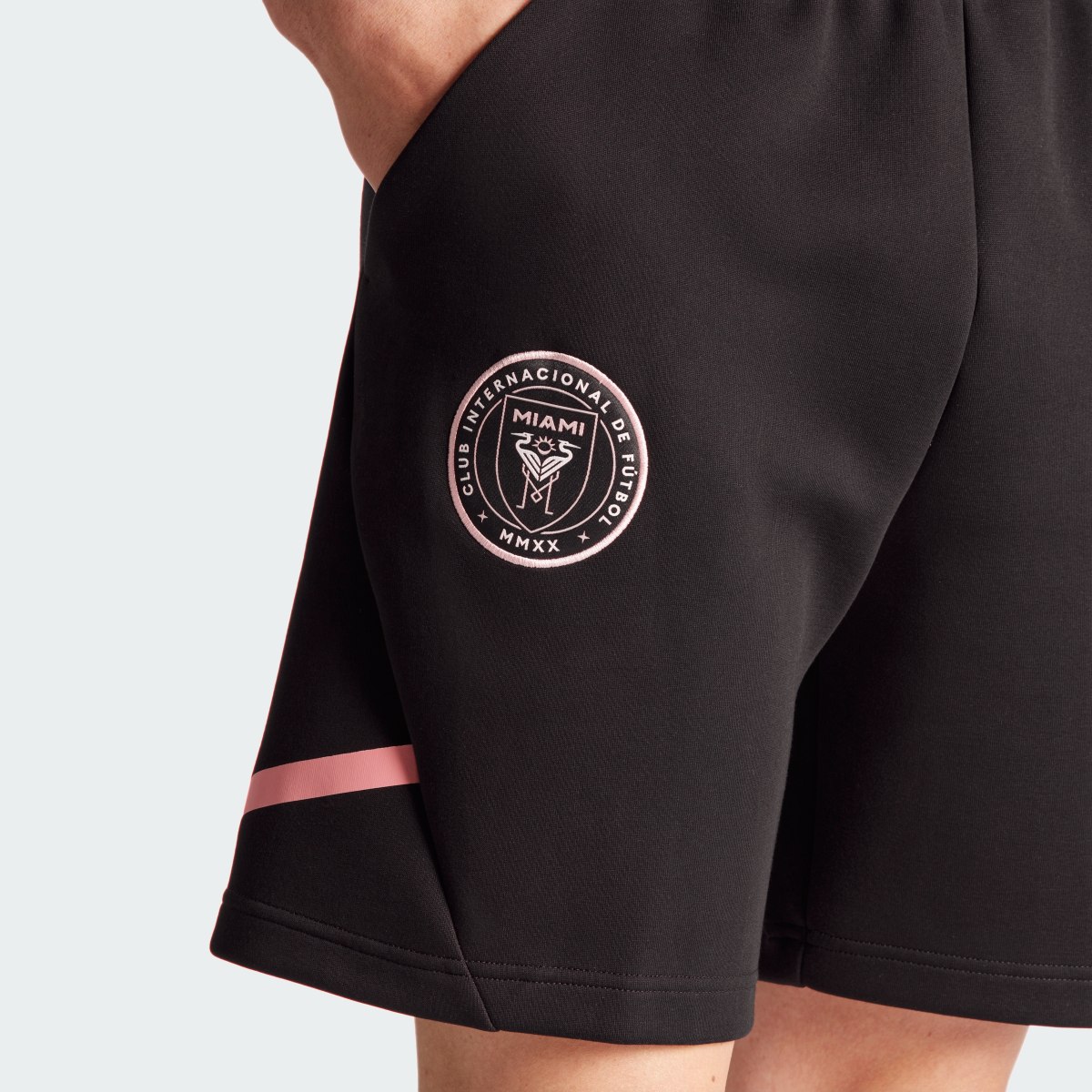 Adidas Inter Miami CF Designed for Gameday Travel Shorts. 8