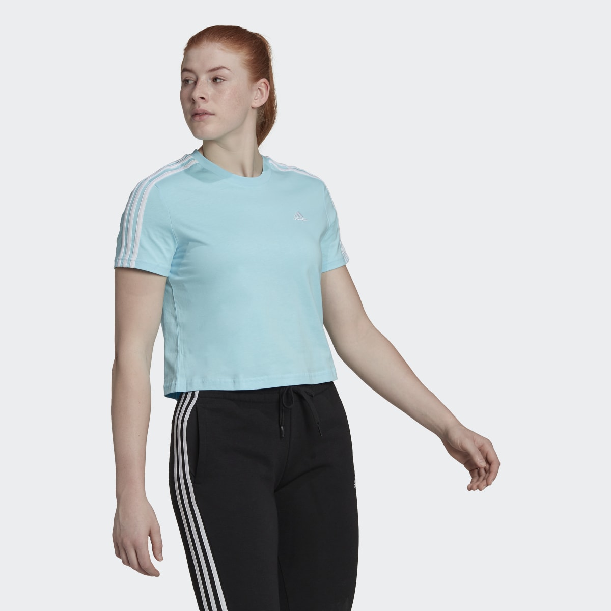 Adidas Essentials Loose 3-Stripes Kısa Üst. 4