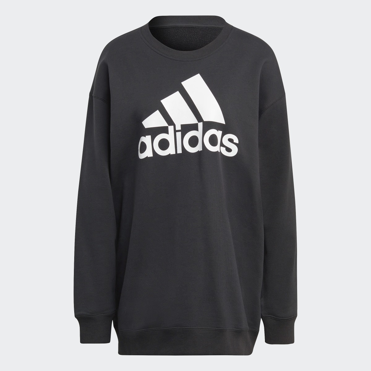 Adidas Sudadera Essentials Logo Extra Grande Tela French Terry Ajuste Holgado. 5