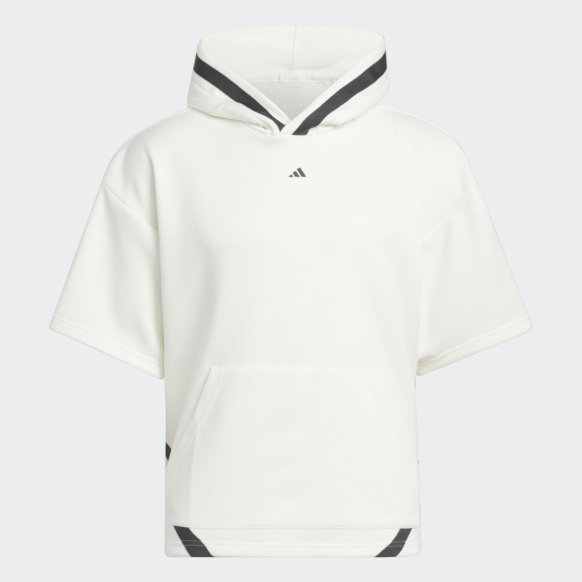 Adidas Basketball Select Short Sleeve Hoodie. 5