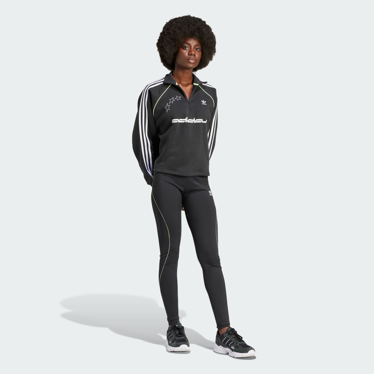 Adidas Sweatshirt com Meio-fecho. 4