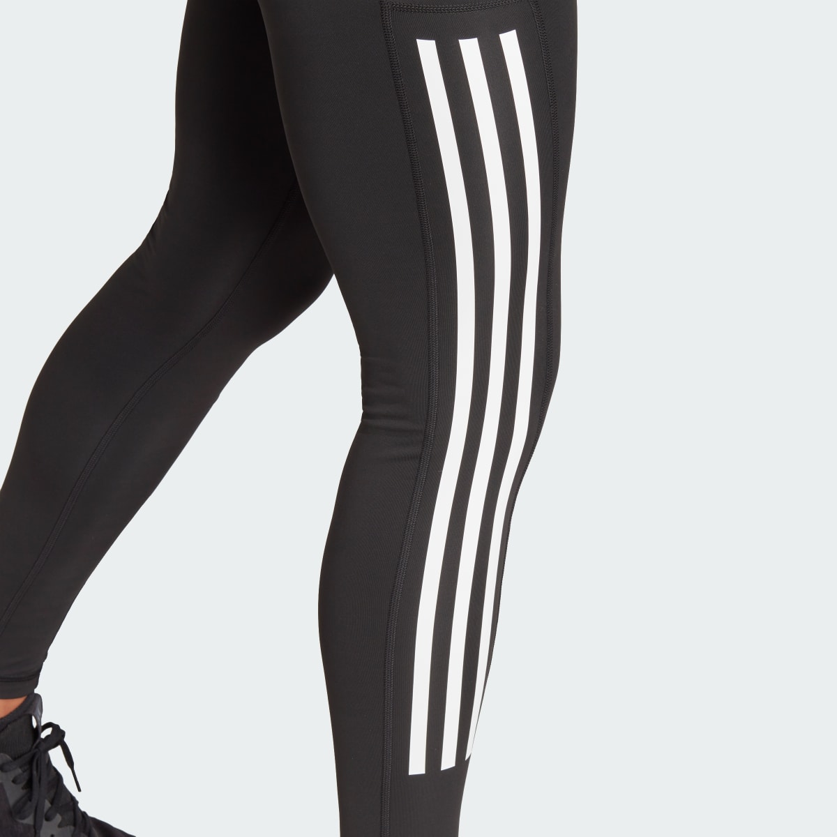 Adidas Optime 3-Stripes Full-Length Leggings. 5