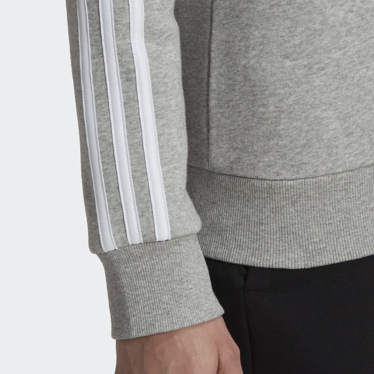 Adidas Essentials 3-Stripes Fleece Sweatshirt. 7