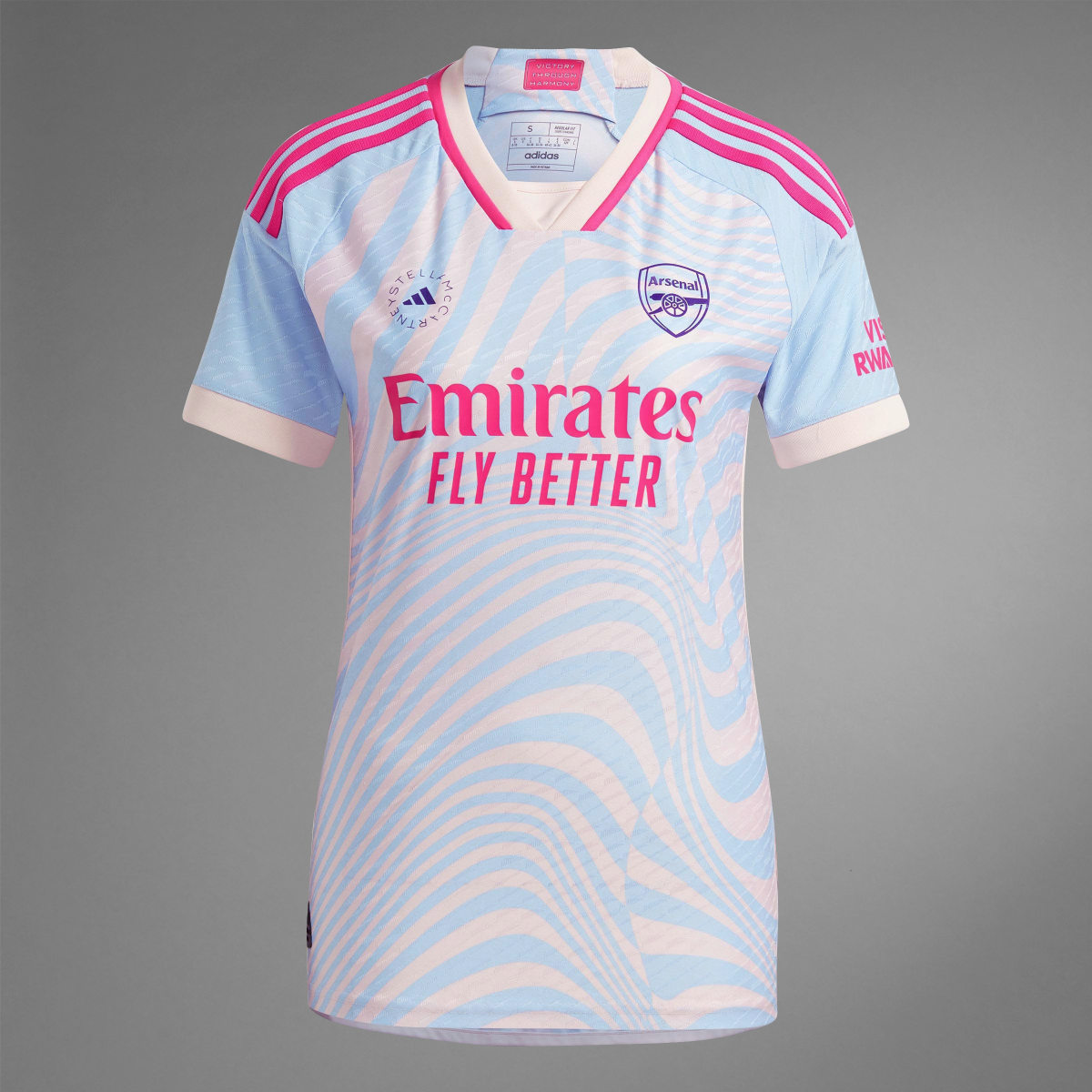 Adidas Arsenal x adidas by Stella McCartney Away Authentic Jersey. 10