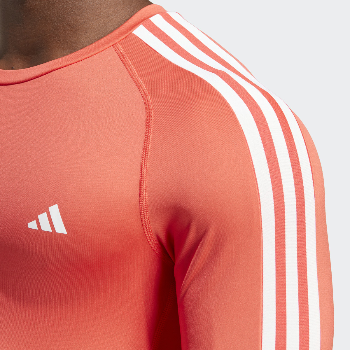 Adidas Techfit 3-Stripes Training Long-Sleeve Top. 6