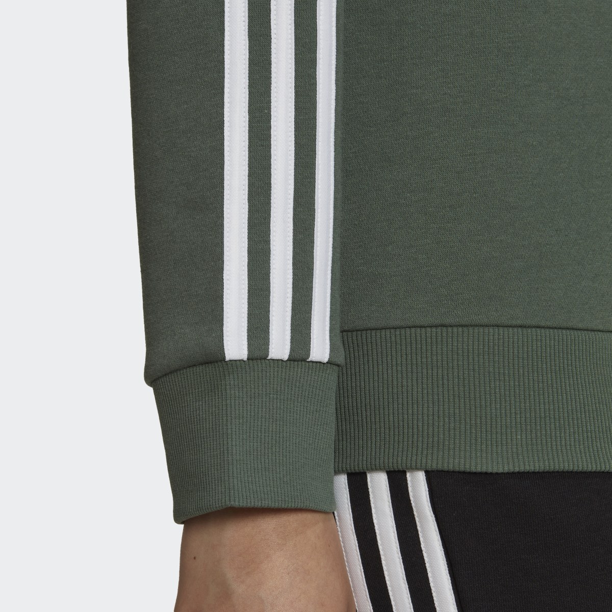 Adidas Essentials 3-Stripes Fleece Sweatshirt. 7