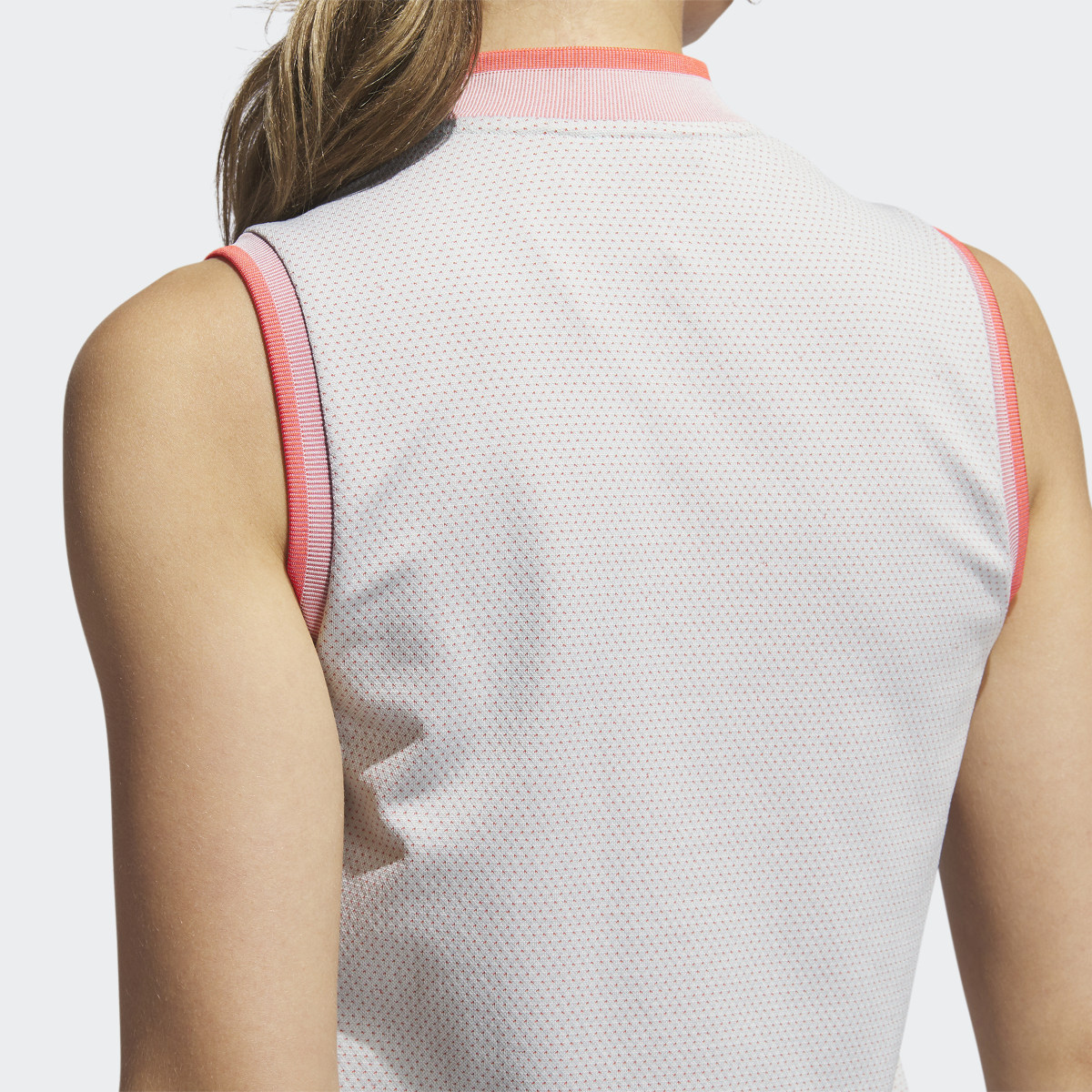 Adidas Ultimate365 Tour PRIMEKNIT Sleeveless Polo Shirt. 7