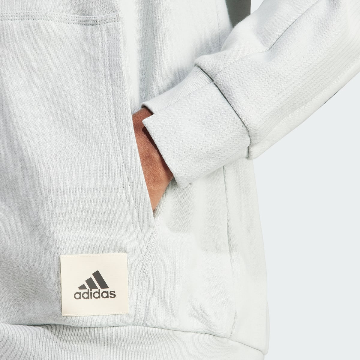 Adidas Lounge French Terry Full-Zip Sweatshirt. 7
