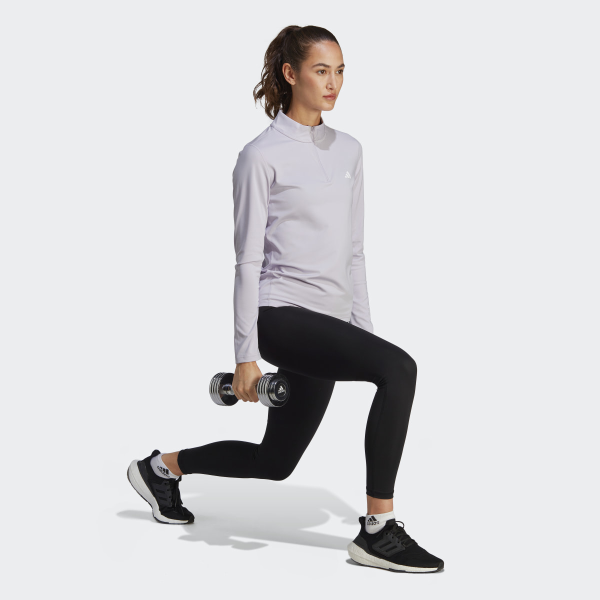 Adidas Techfit Quarter-Zip Long Sleeve Training Top. 4