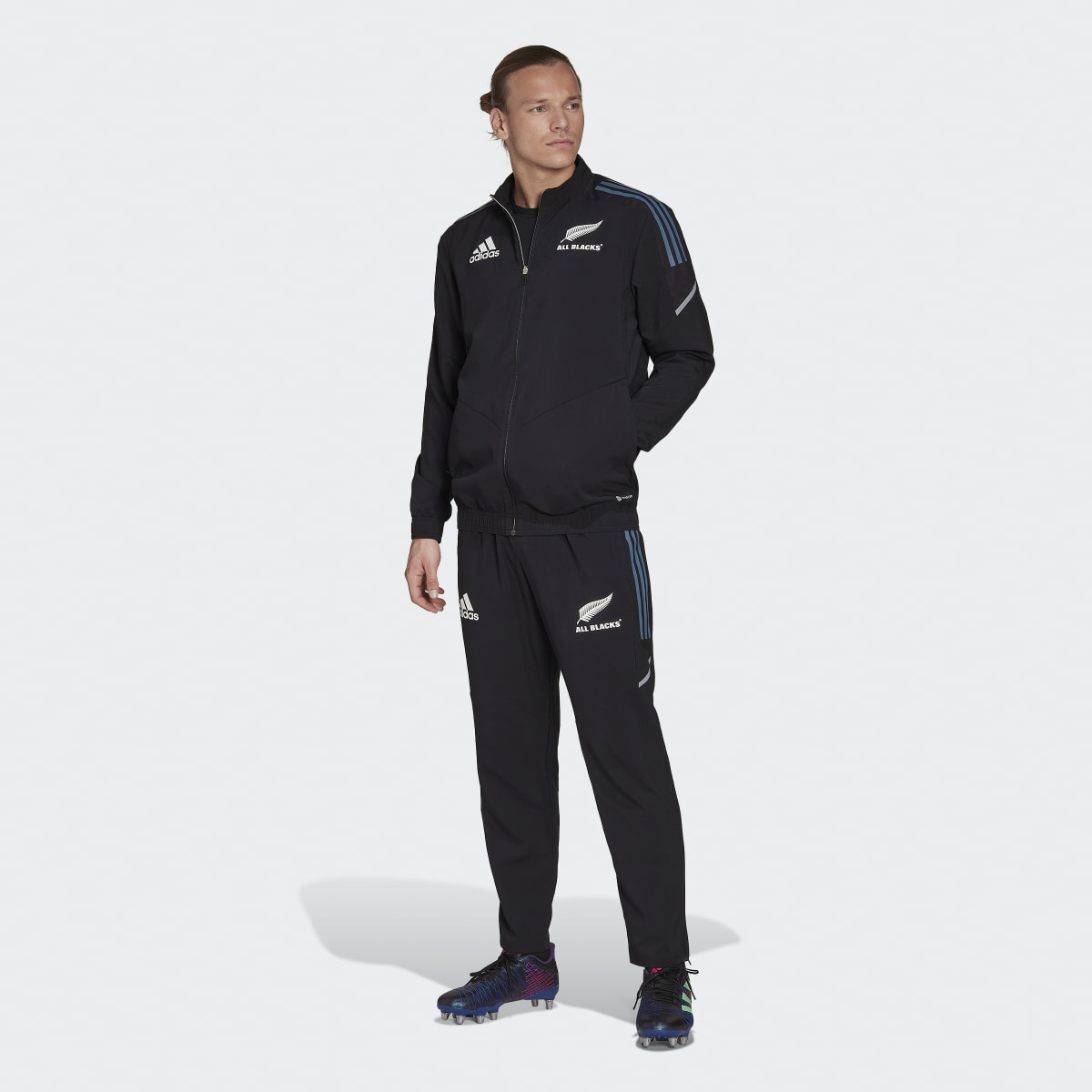 Adidas All Blacks Primeblue Rugby Präsentationsjacke. 7