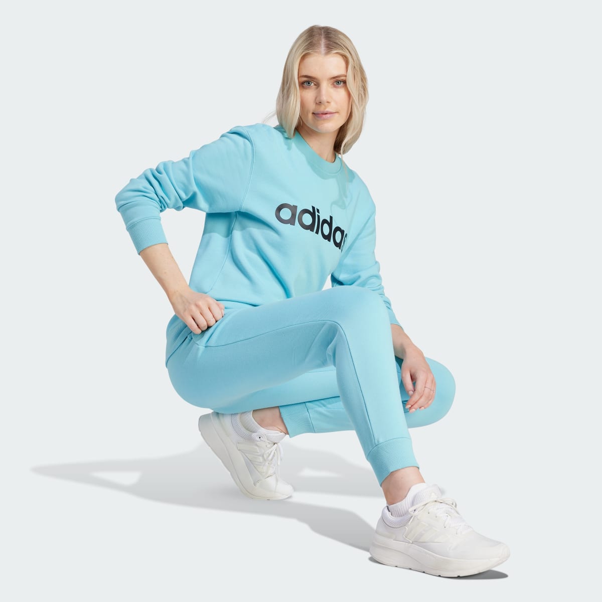 Adidas Sudadera Essentials Linear Felpa Francesa. 4