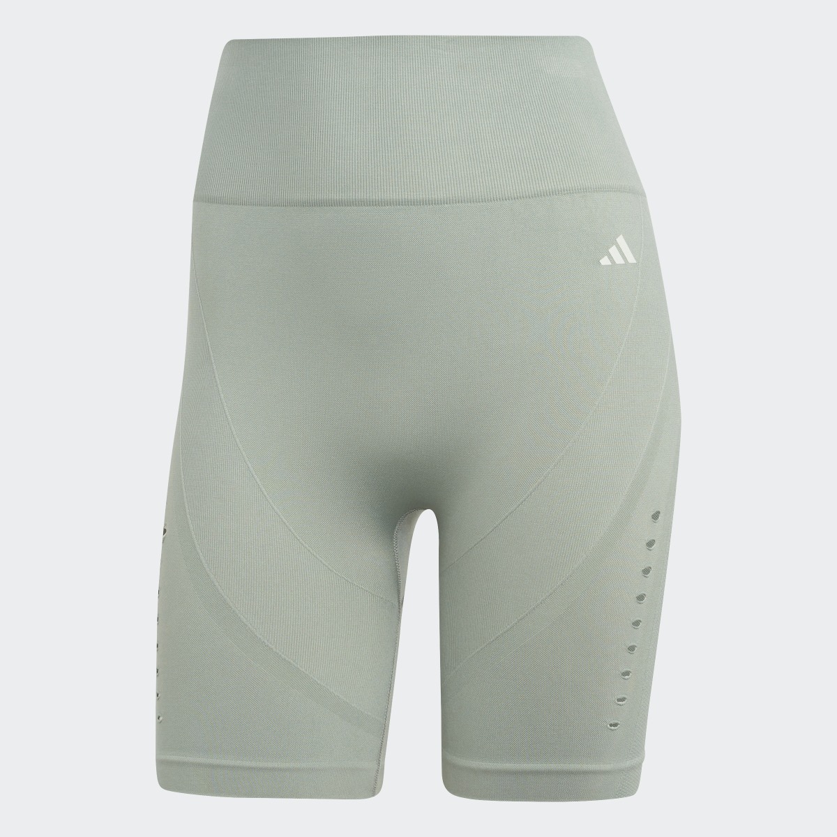 Adidas Yoga Studio AEROKNIT Bike Short Leggings. 4