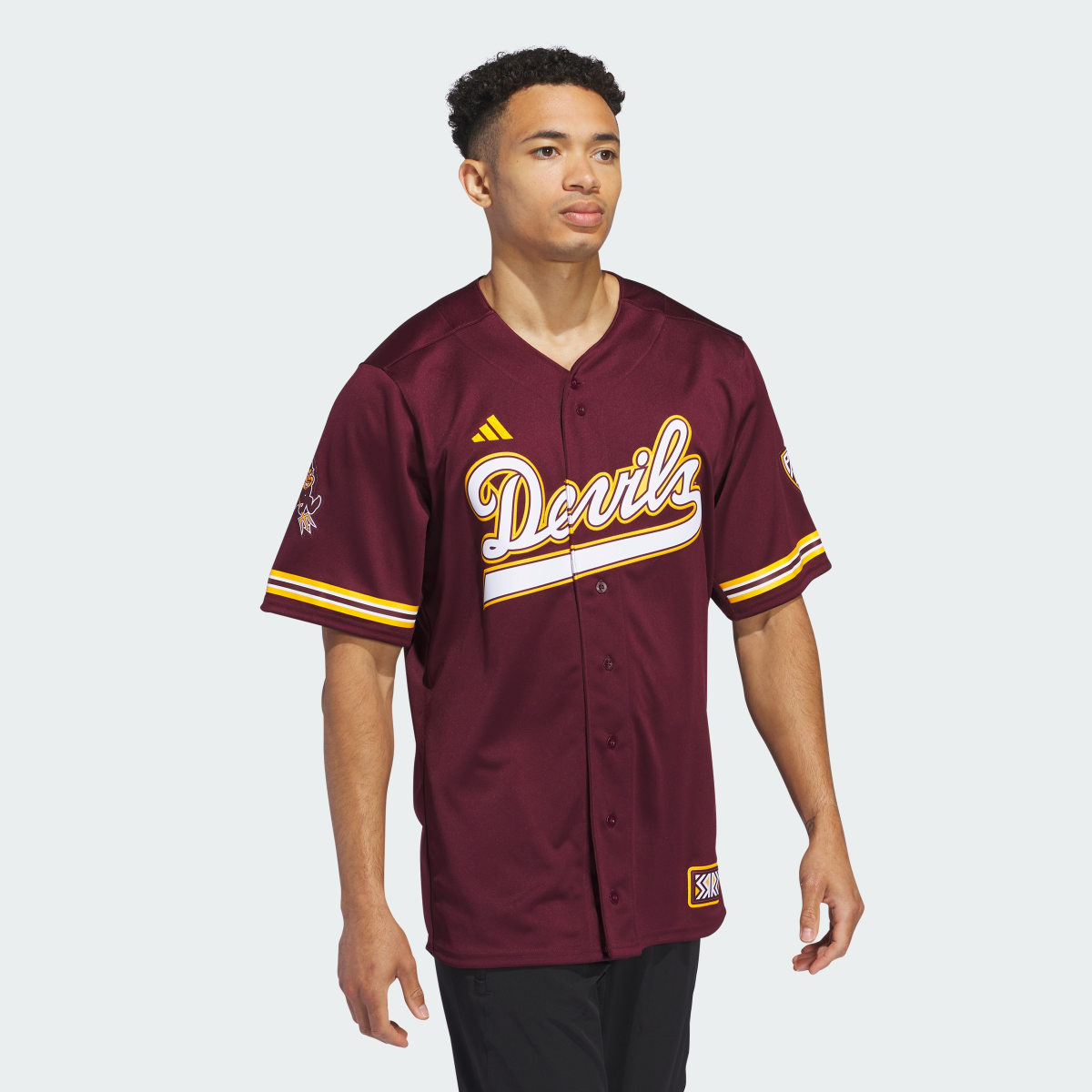 Adidas Arizona State Reverse Retro Replica Baseball Jersey. 4