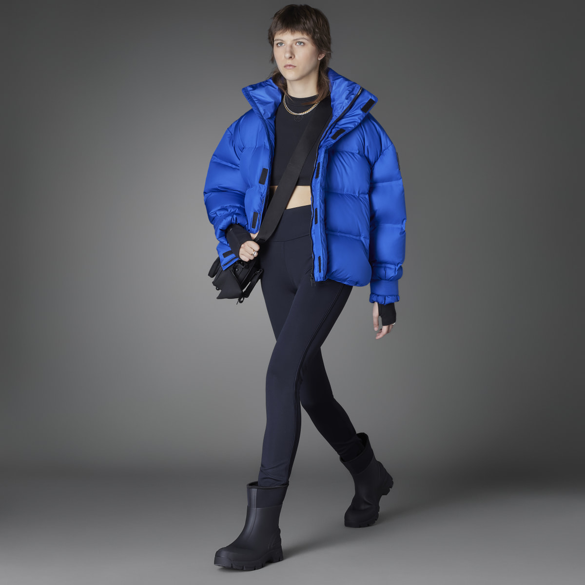 Adidas Blue Version Oversized Down Puffer Jacket. 4