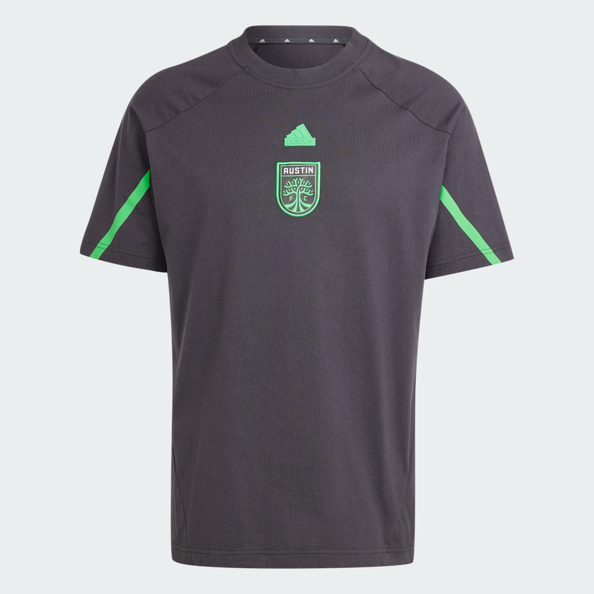 Adidas Austin FC Designed for Gameday Travel Tee. 5