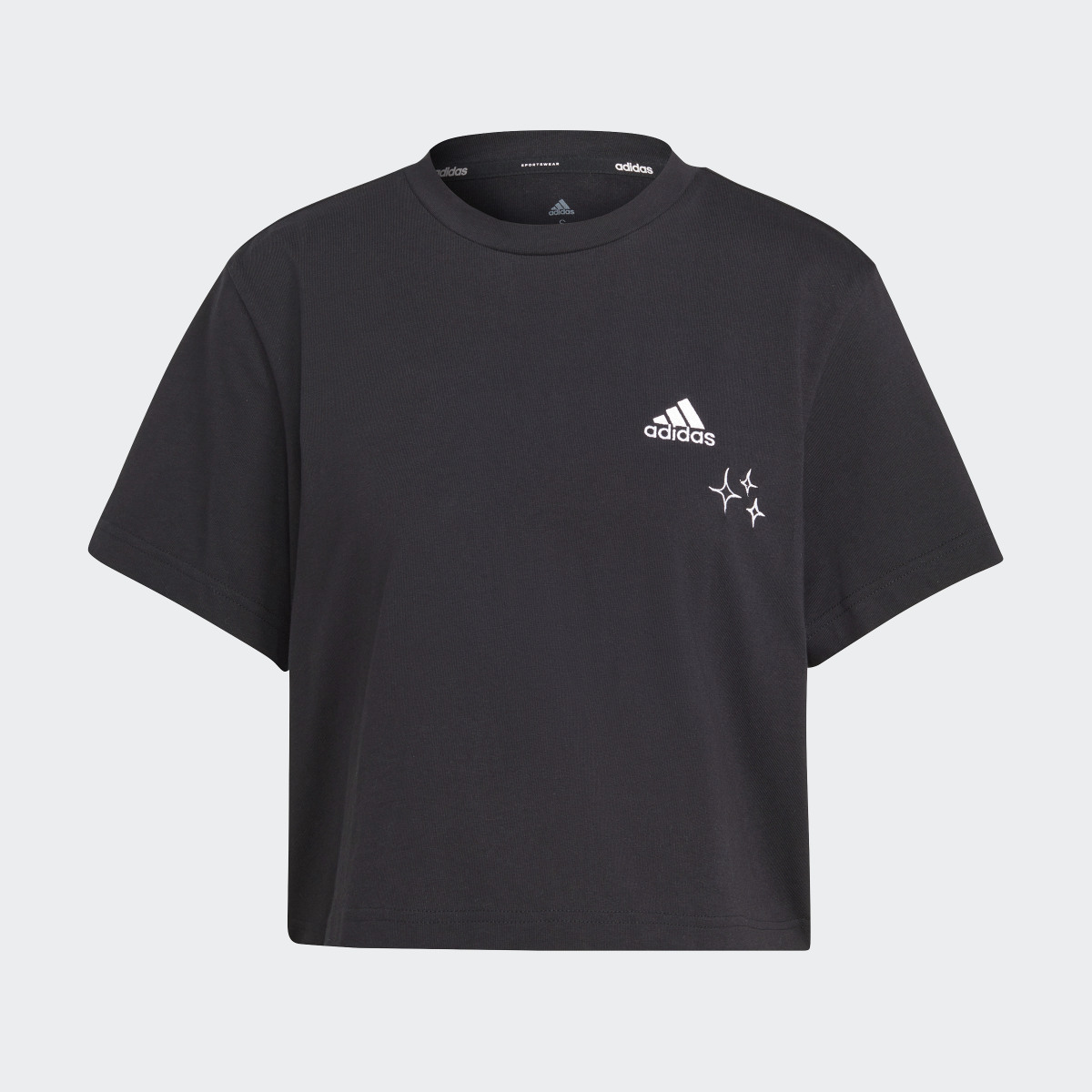 Adidas Scribble Embroidery Crop-Shirt. 5