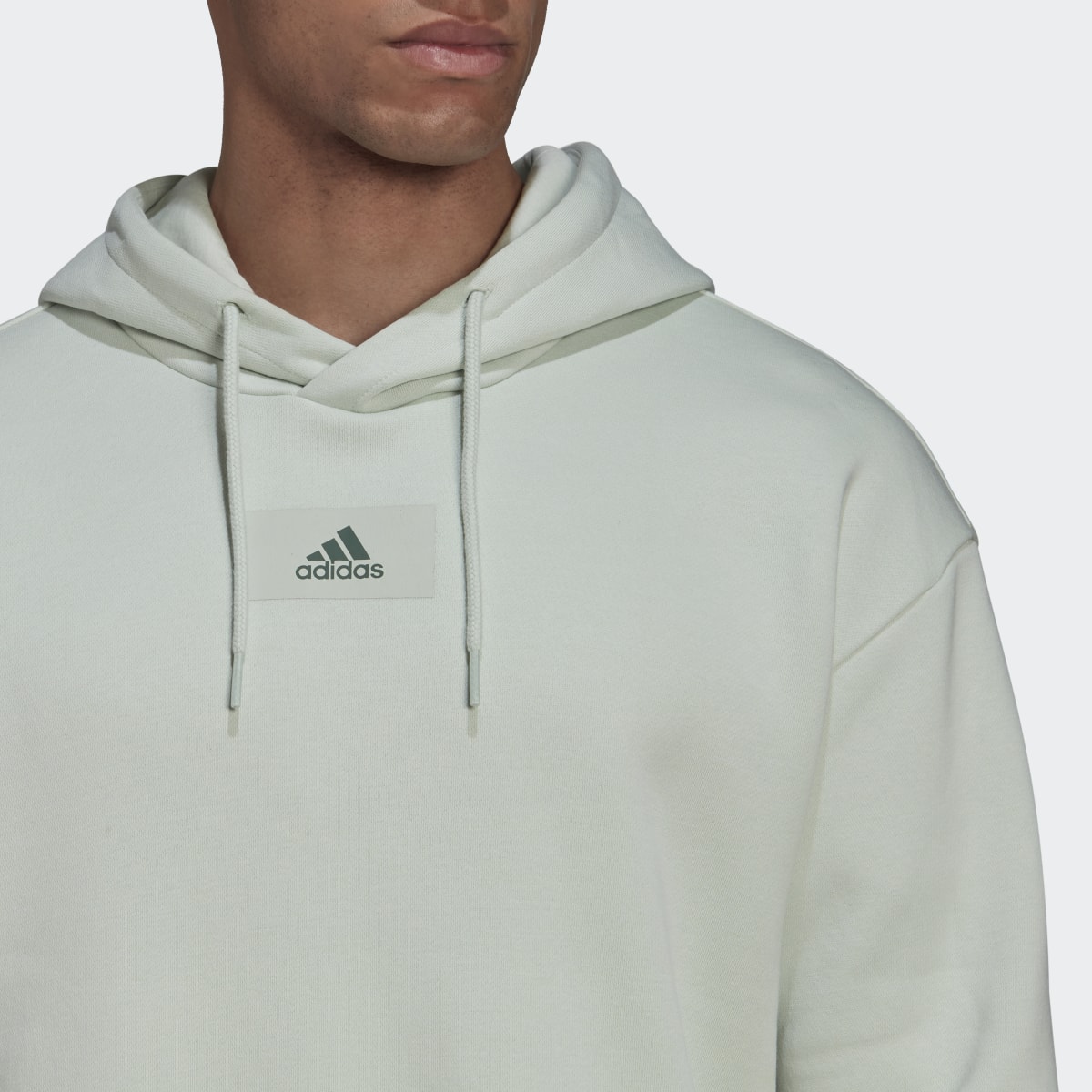 Adidas Essentials FeelVivid Cotton Fleece Drop Shoulder Hoodie. 6