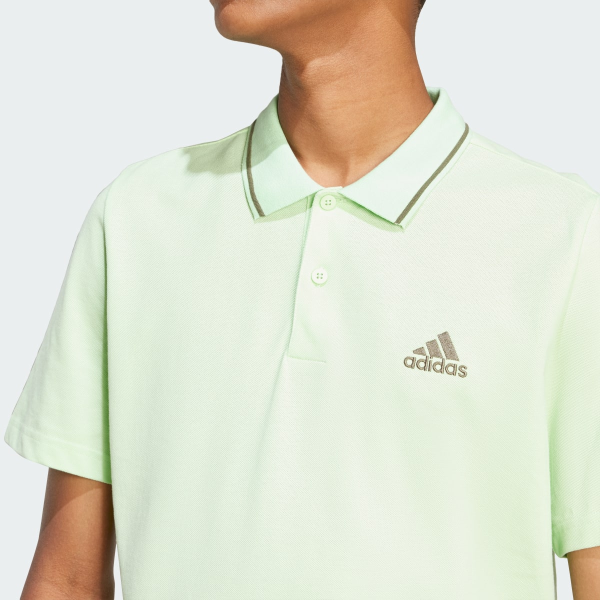 Adidas Essentials Piqué Small Logo Polo Tişört. 6