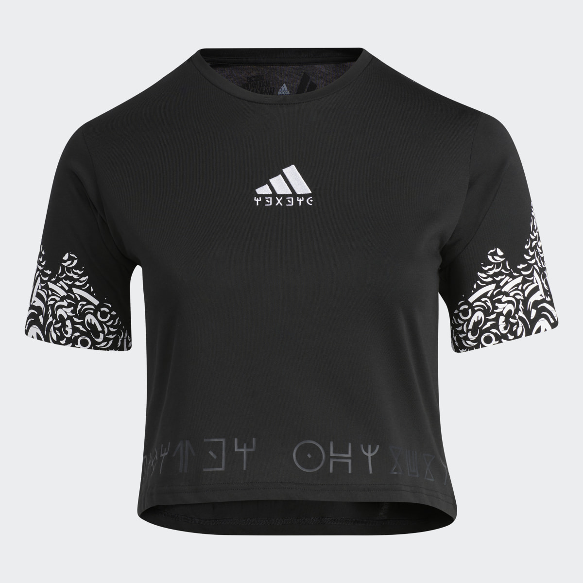 Adidas Camiseta Marvel Black Panther Graphic Cropped. 5