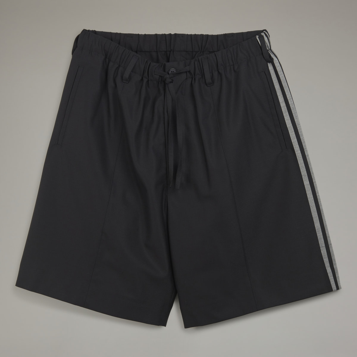 Adidas Y-3 3-Stripes Refined Wool Tailored Shorts. 4 Adidas Y-3 3-Stripes Refined Wool Tailored Shorts. 4