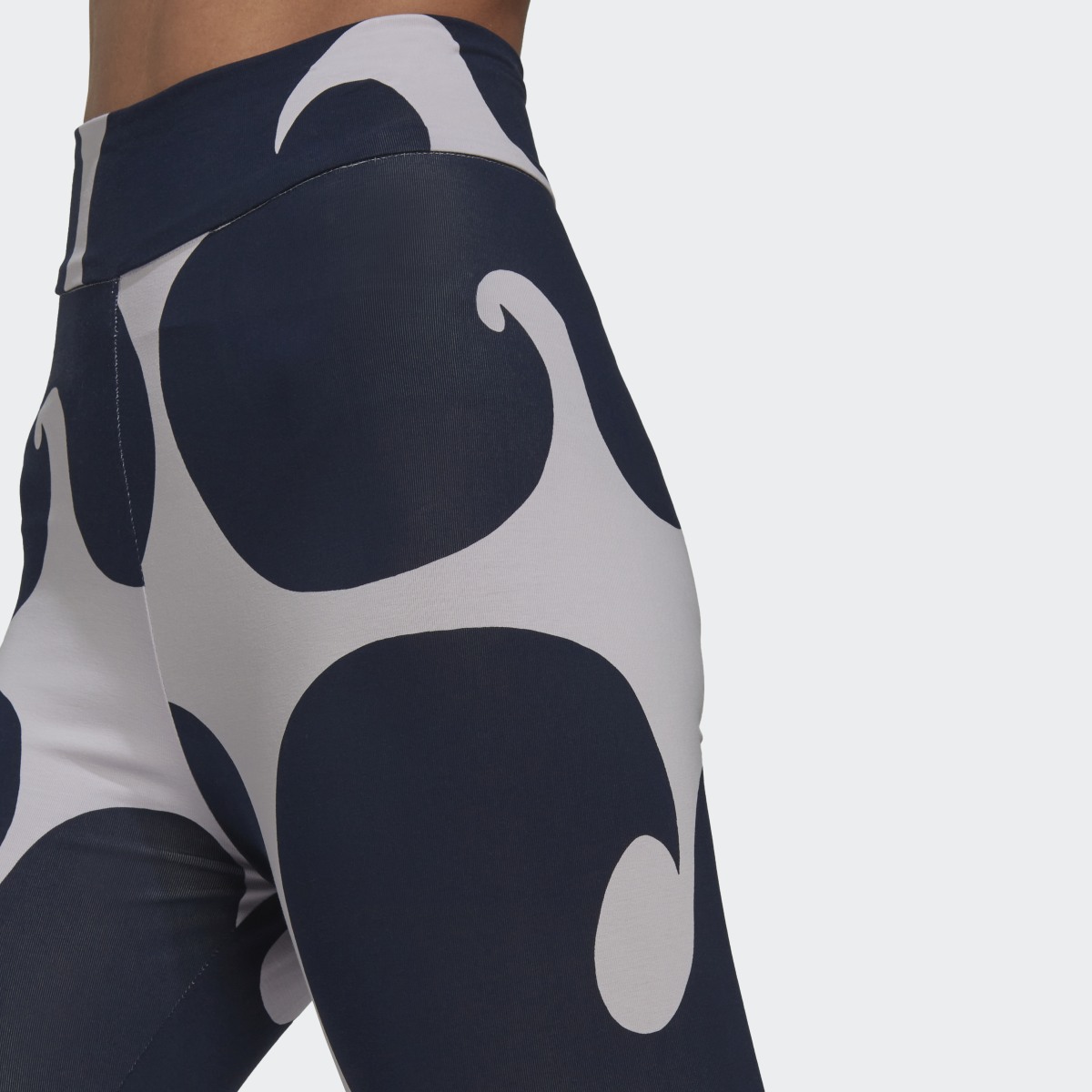 Adidas Marimekko Rib Short Leggings Knee Length. 5