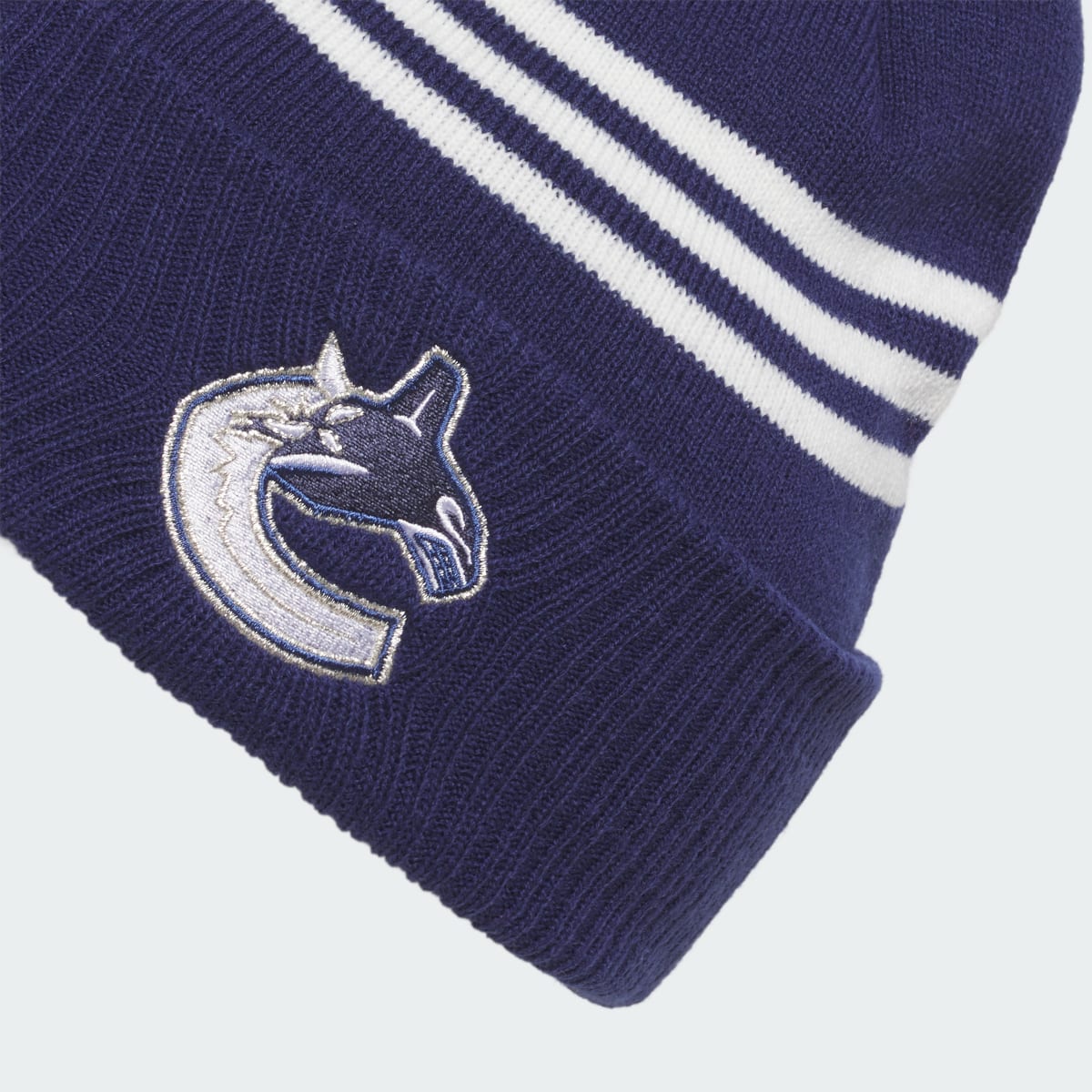 Adidas Canucks Cuffed Pom Beanie. 4