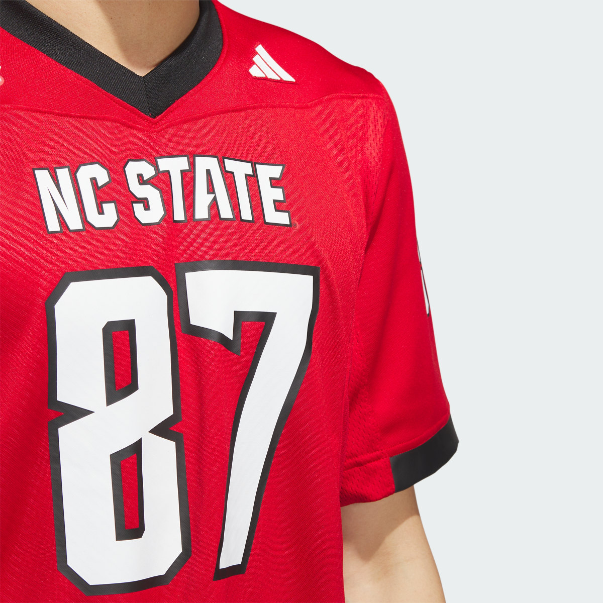 Adidas North Carolina State Football Off-Field Home Jersey. 6