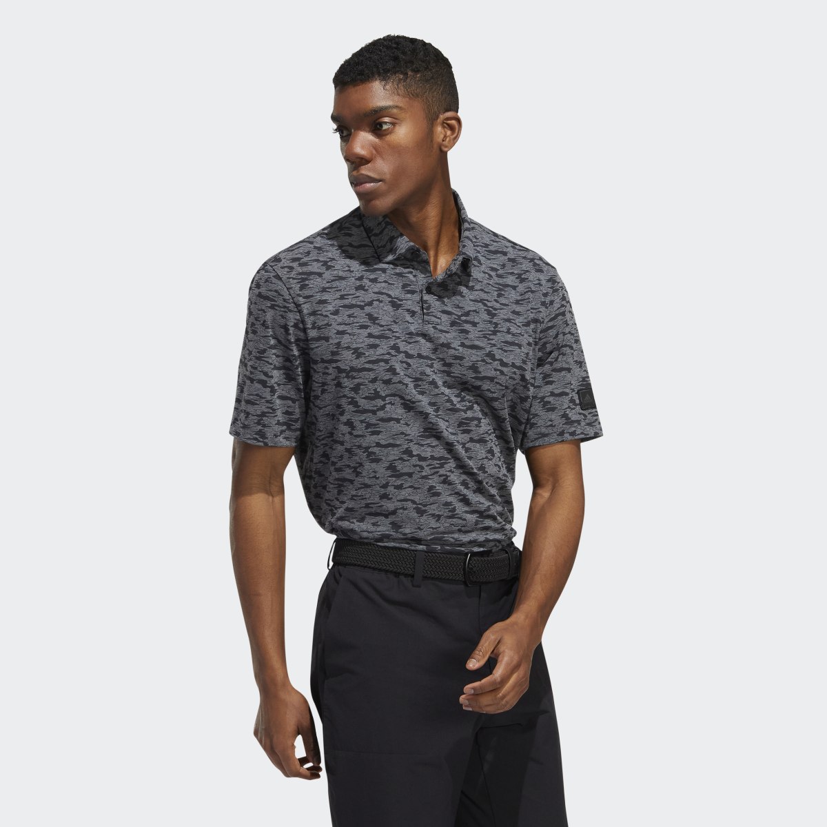 Adidas Go-To Camo-Print Golf Polo Shirt. 4