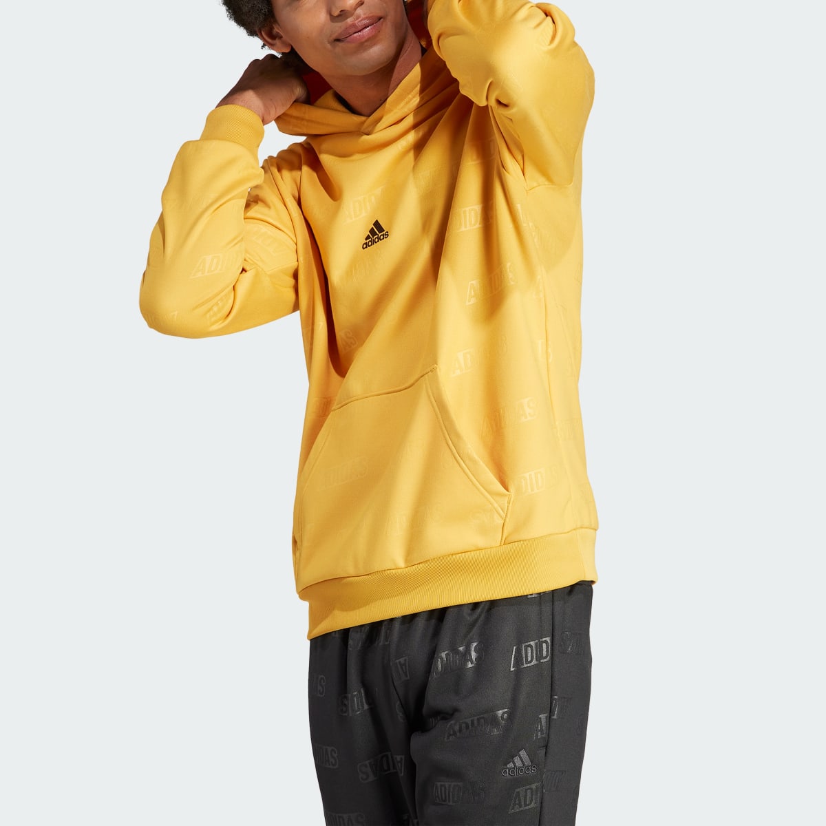 Adidas Embossed Polar Fleece Hoodie - IJ6429
