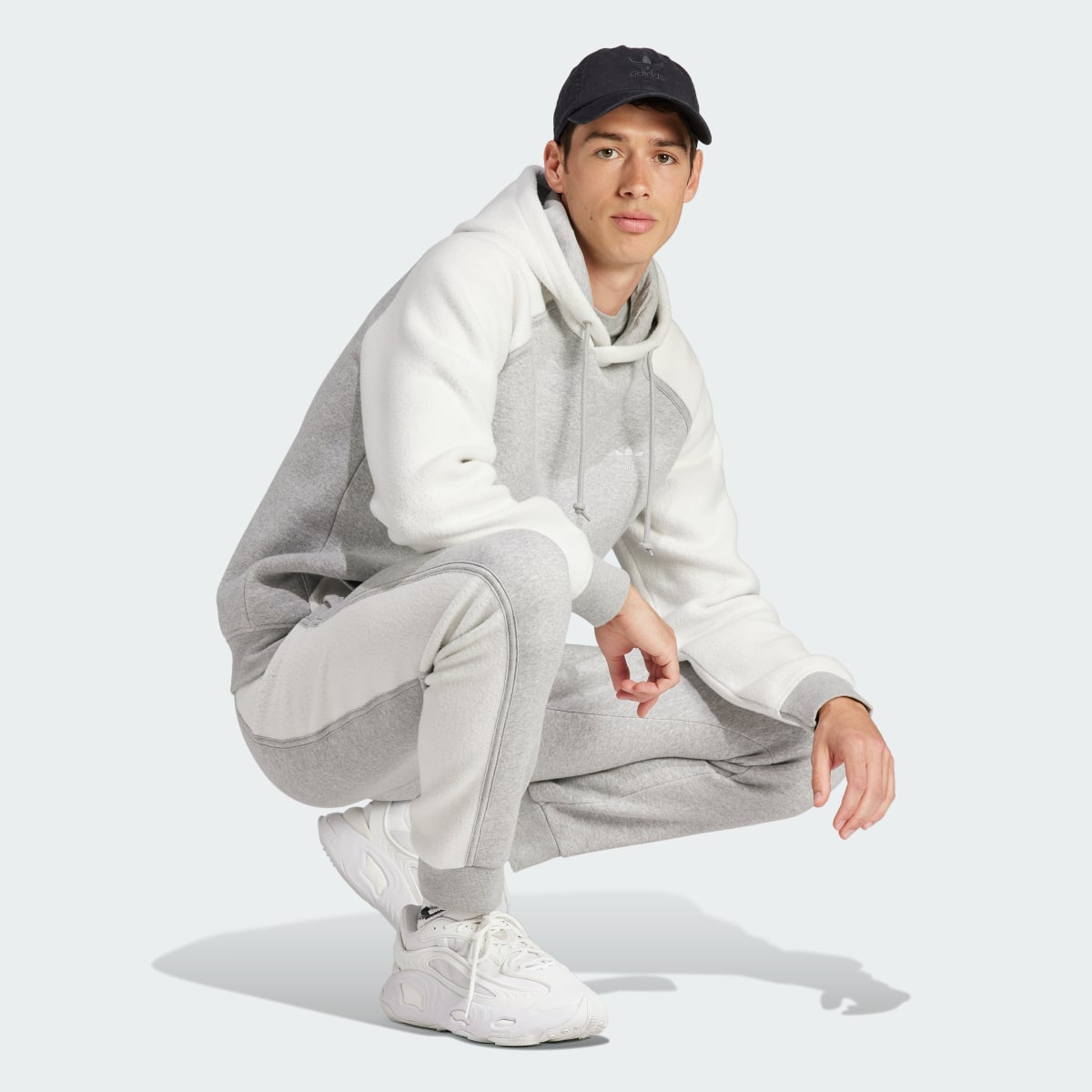 Adidas Essentials+ Trefoil Reverse Material Hoodie. 4