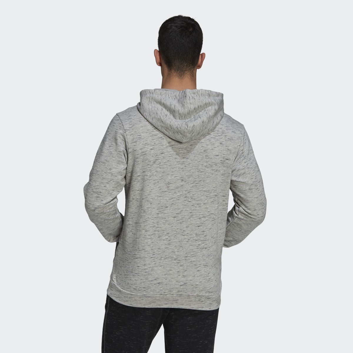 Adidas Essentials Mélange Embroidered Small Logo Hoodie. 4