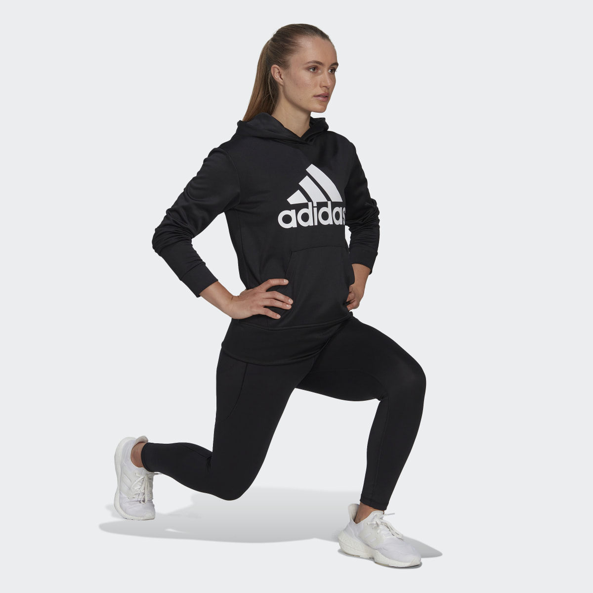 Adidas Sweat-shirt à capuche grand logo AEROREADY. 4
