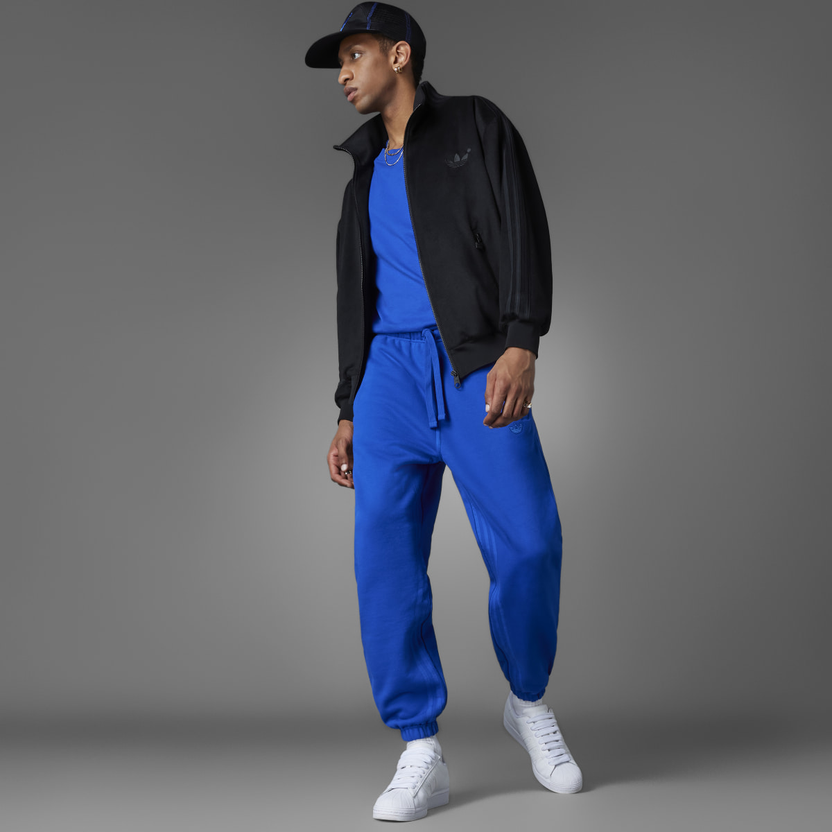 Adidas Blue Version Essentials Joggers. 4