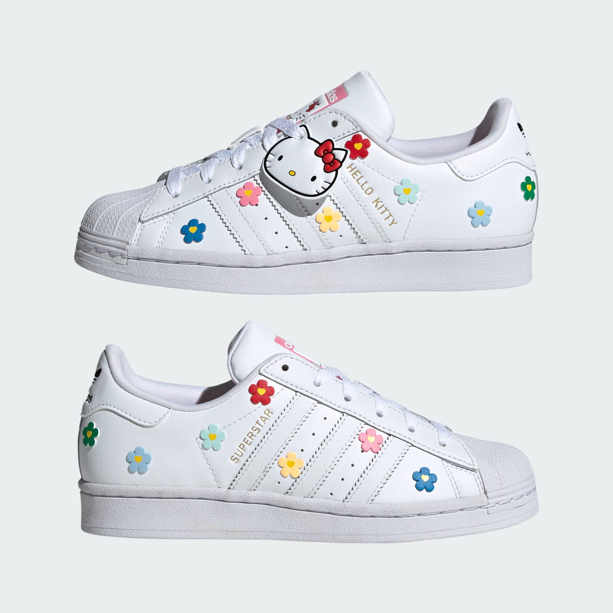 Adidas Originals x Hello Kitty Superstar Kids Ayakkabı. 9