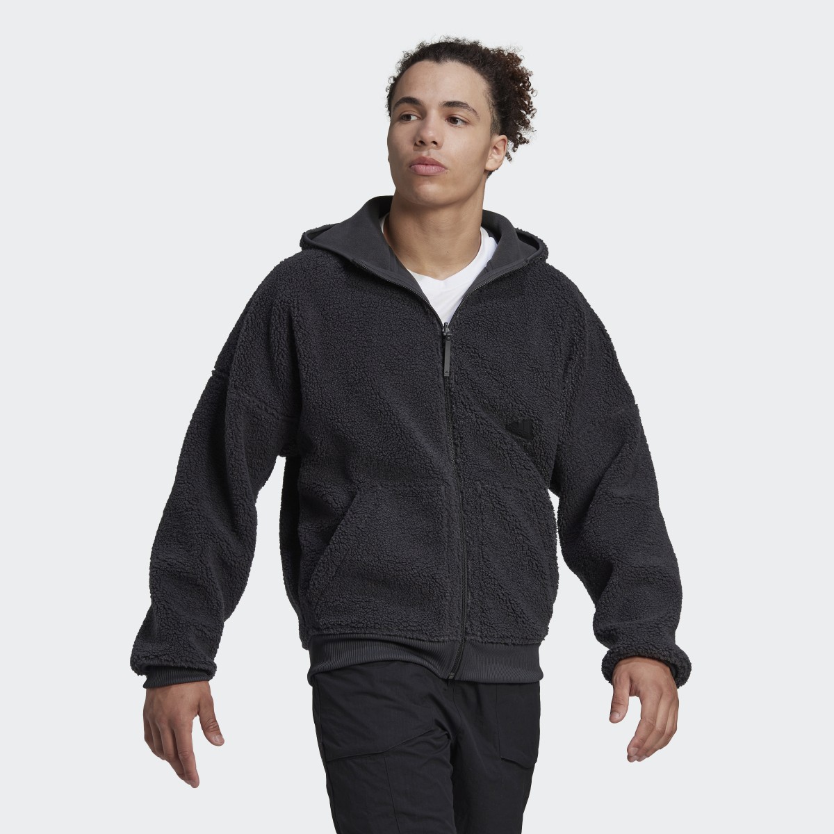 Adidas Polar Fleece Full-Zip Sweatshirt. 6