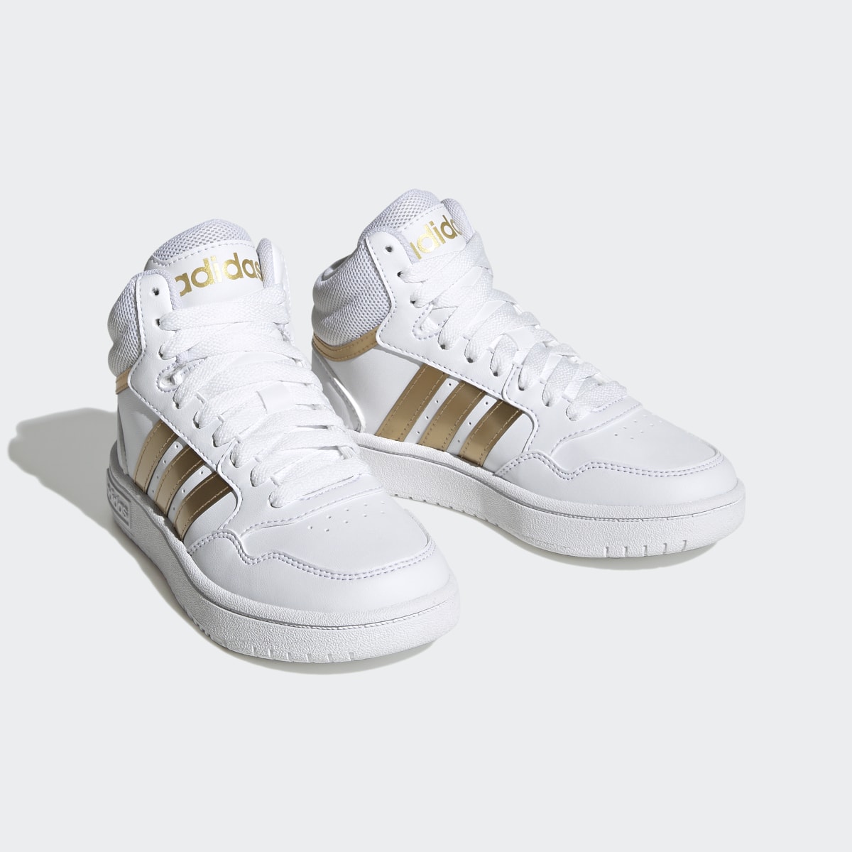 Adidas Hoops Mid Lace Shoes. 5