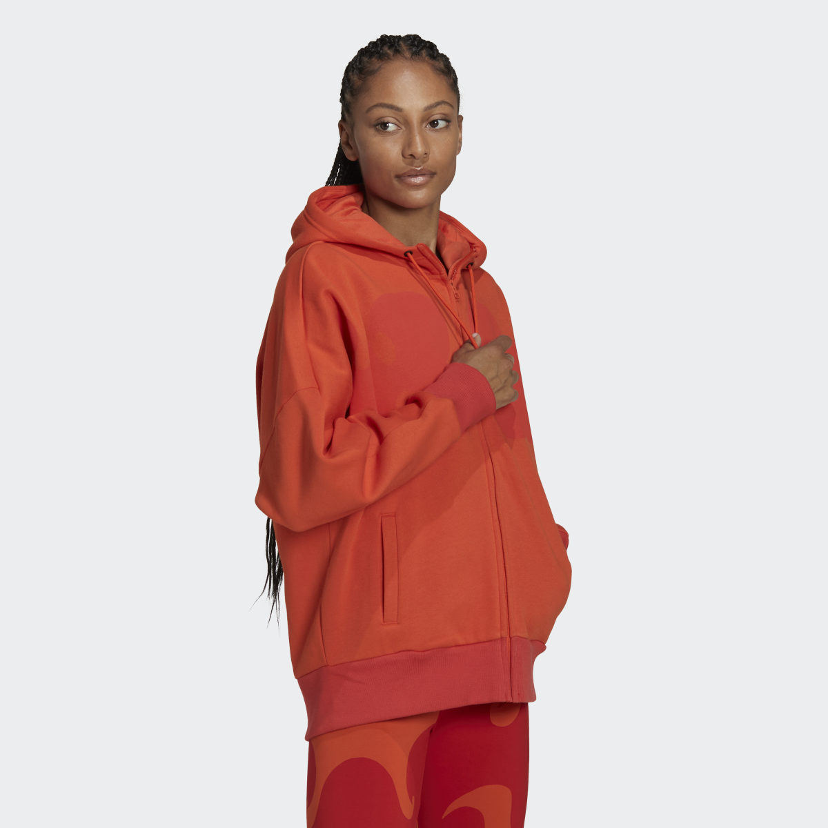 Adidas Veste de survêtement à capuche Marimekko. 4