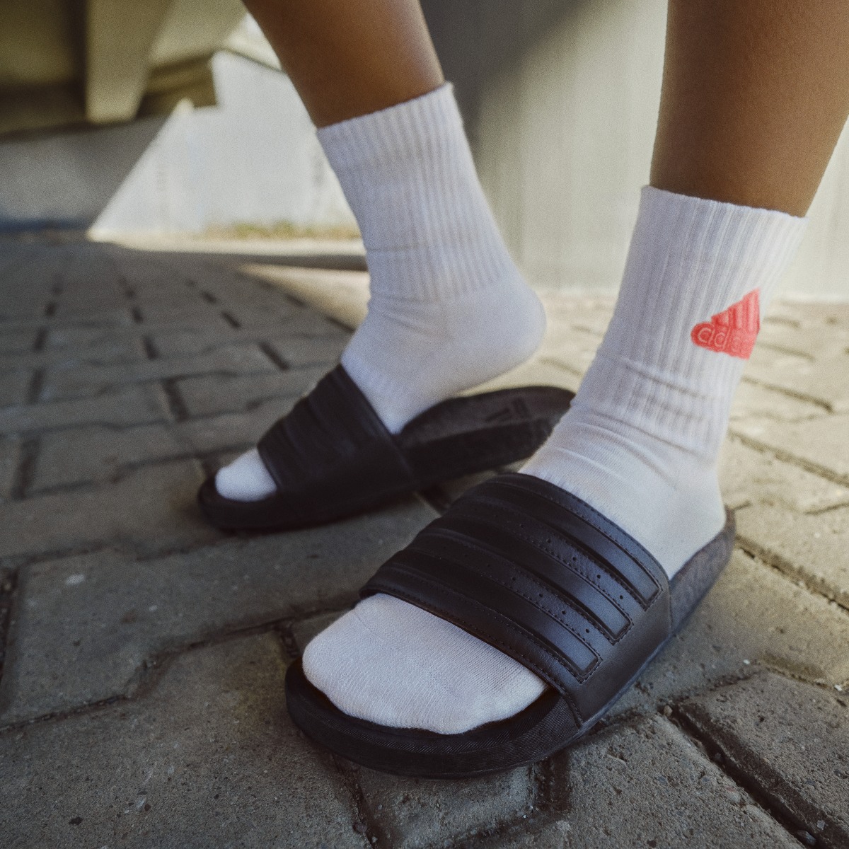 Adidas Adilette Boost Slides. 5