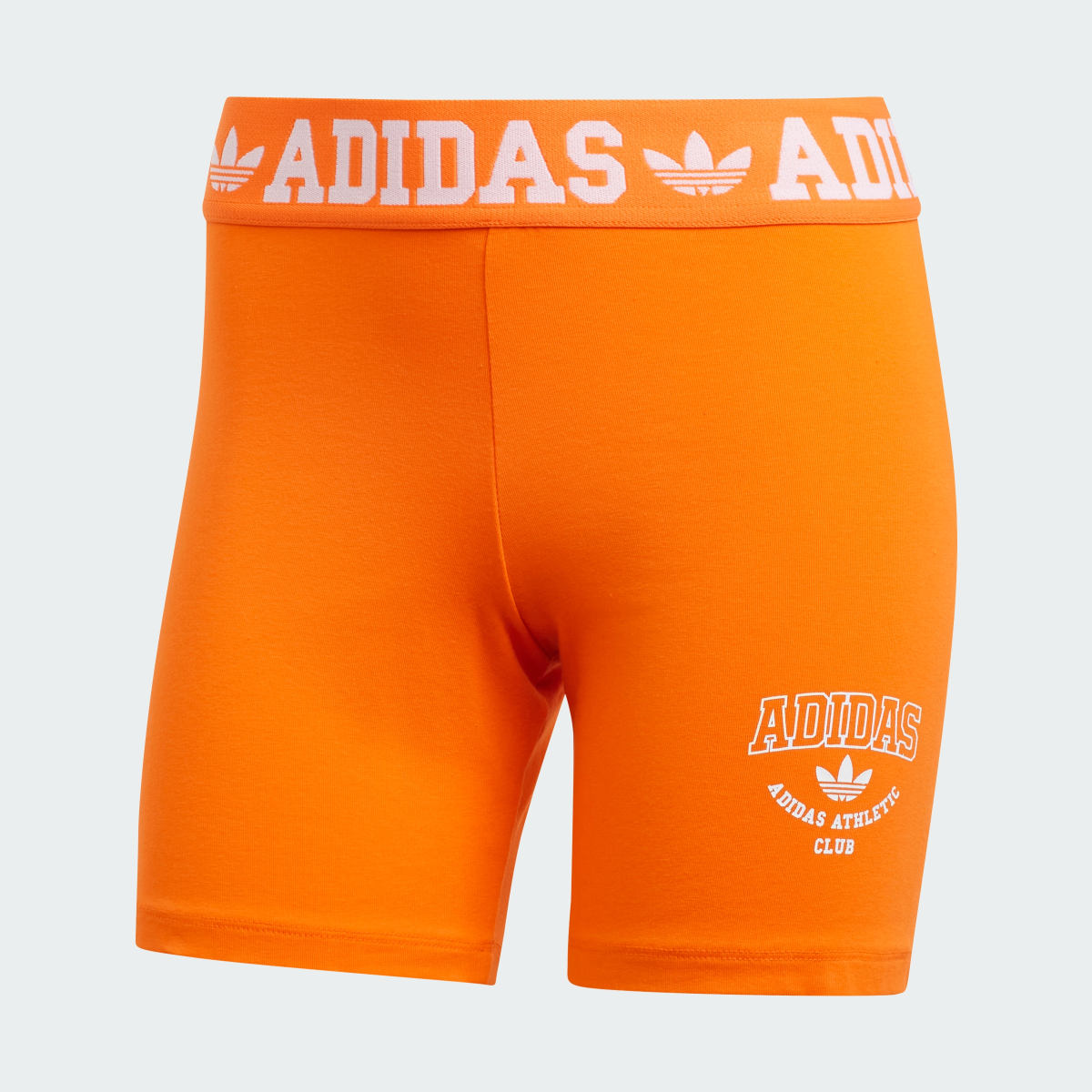 Adidas Logo Waistband Booty Shorts. 4