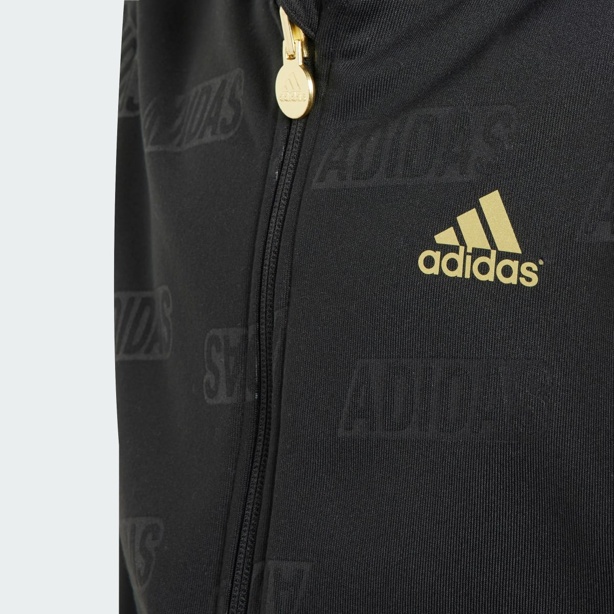 Adidas Veste à capuche entièrement zippée Brand Love Golden Enfants. 6