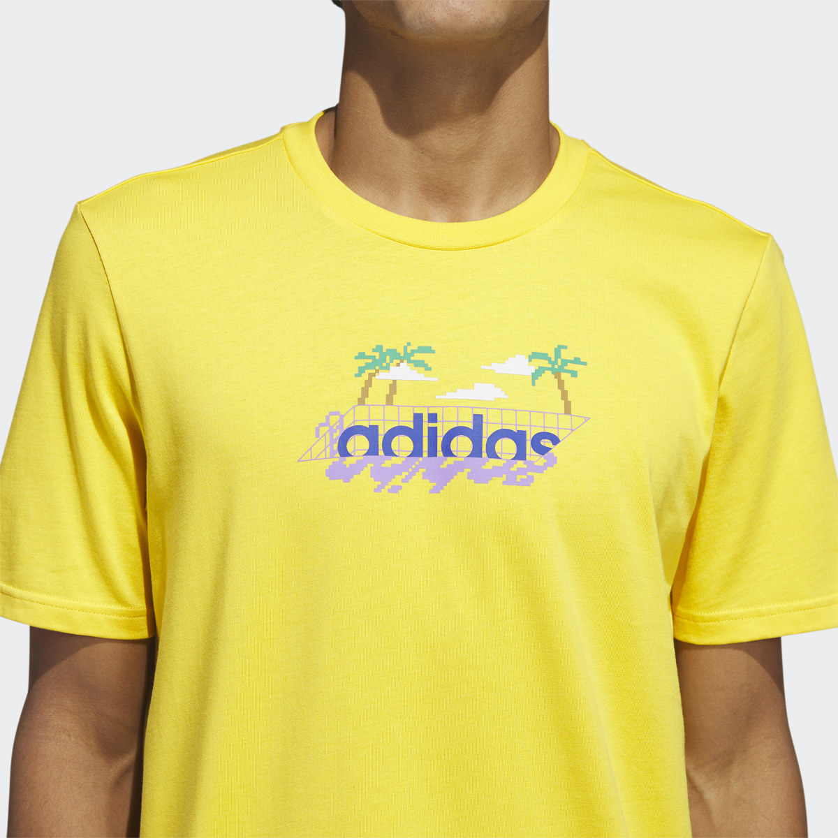 Adidas Linear Beach-Bit Short Sleeve Graphic Tee. 6