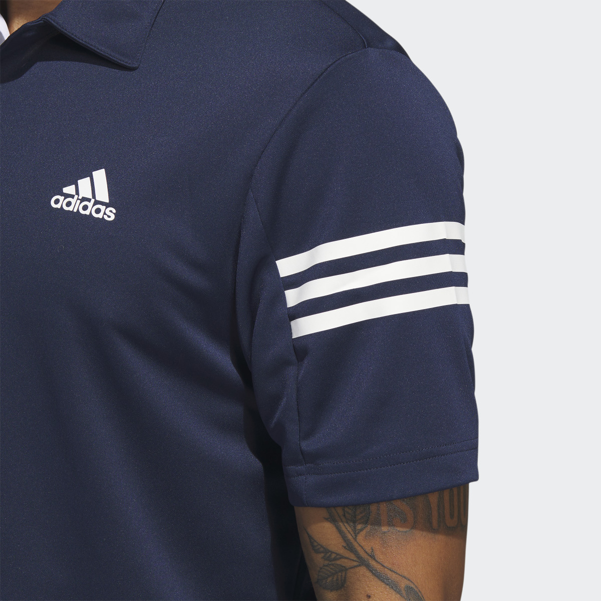 Adidas 3-Stripes Golf Polo Shirt. 6