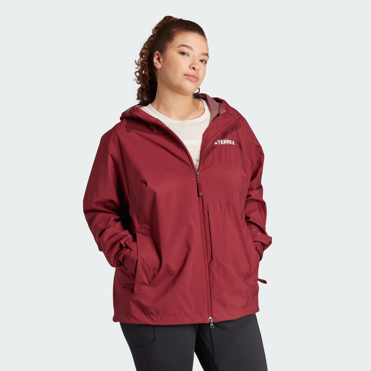 Adidas TERREX Multi RAIN.RDY 2.5-Layer Rain Jacket (Plus Size). 4