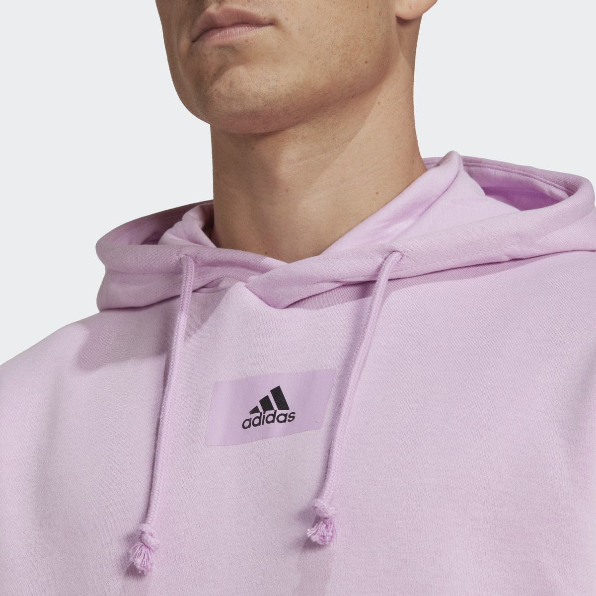 Adidas Essentials FeelVivid Cotton Fleece Drop Shoulder Hoodie. 6